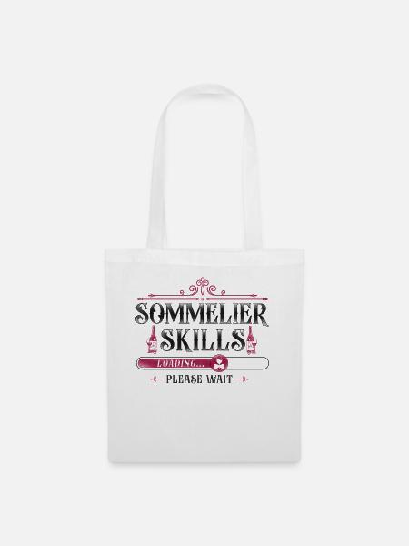 Sommelier Wine Drinking Tasting - Stoffbeutel - Weiß