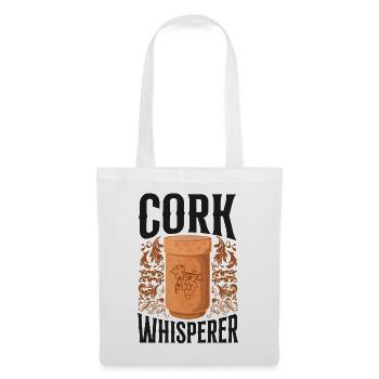 Dégustation de vin de sommelier - Sac en tissu - blanc - Devant