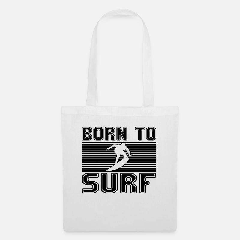 Surfen - Stoffbeutel - Weiß