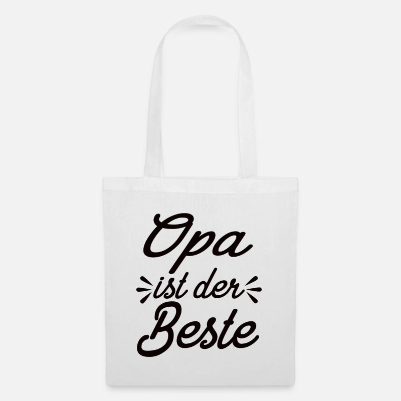 Opa Ist Der Beste - Stoffbeutel - Weiß