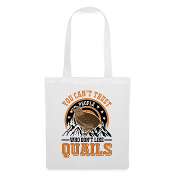 Quail Gift Quail Grower - Tote Bag - white - Front