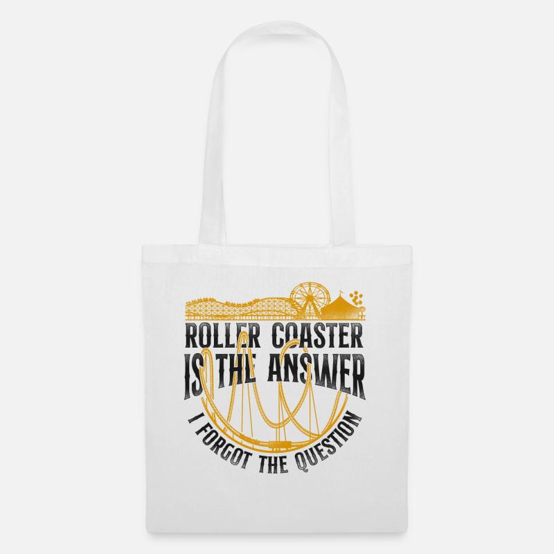 Roller Coaster Vintage Roller - Sac en tissu - blanc