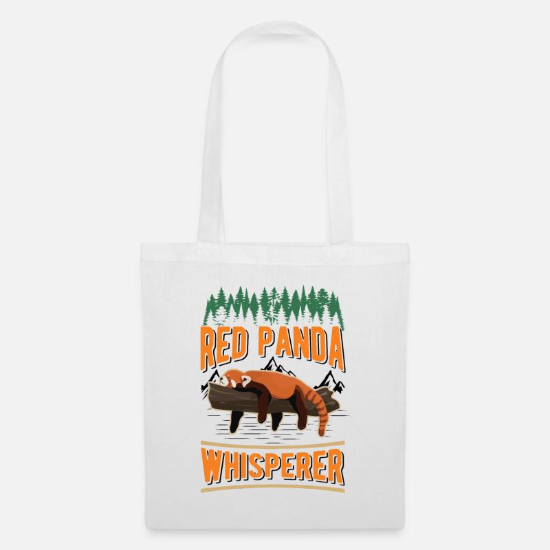 Chuchoteur de panda roux - Sac en tissu - blanc