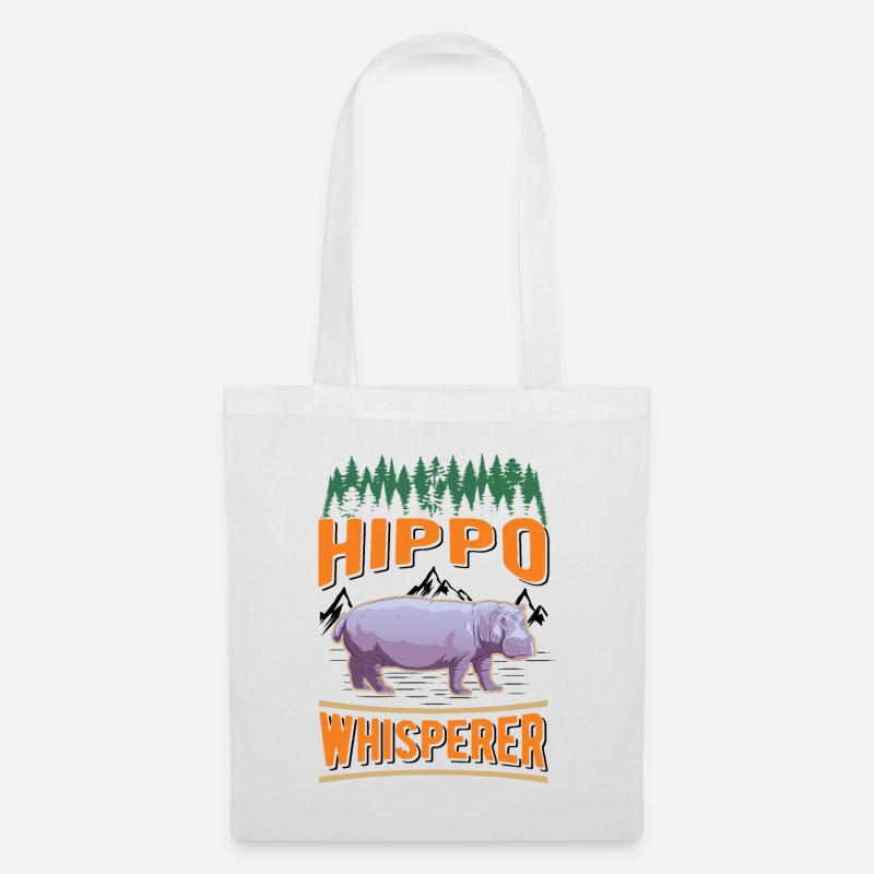 Hippo Whisperer Hippo Hippo Hippo - Tote Bag - white