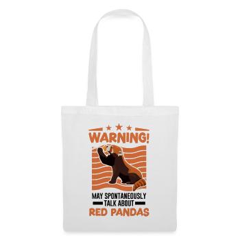 Peut parler spontanément des pandas roux - Sac en tissu - blanc - Devant