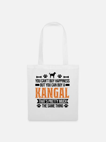 Kangal Glücklich Anatolischer Hirtenhund - Stoffbeutel - Weiß