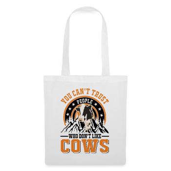 Cow Gift Farmer Cattle Breeder Vaches - Sac en tissu - blanc - Devant