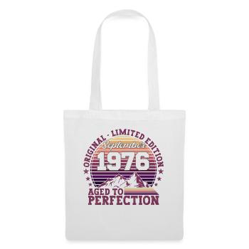 Original September 1976 46th Birthday Gift - Tote Bag - white - Front