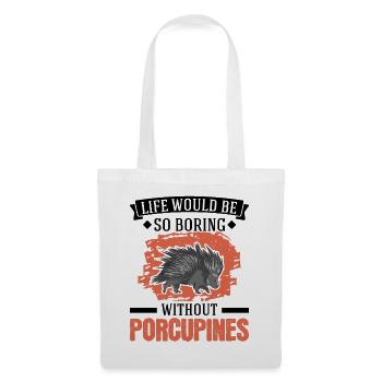 Porcupine Gift Porcupine - Tote Bag - white - Front