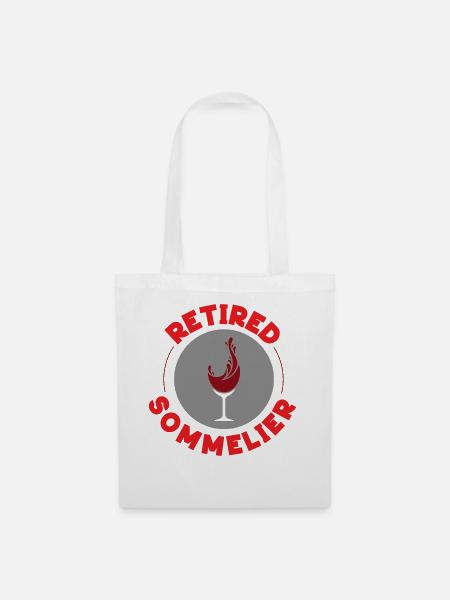 Sommelier Wine Drinking Tasting - Stoffbeutel - Weiß