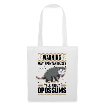 Opossum Gift Possum Pouch Rat - Tote Bag - white - Front