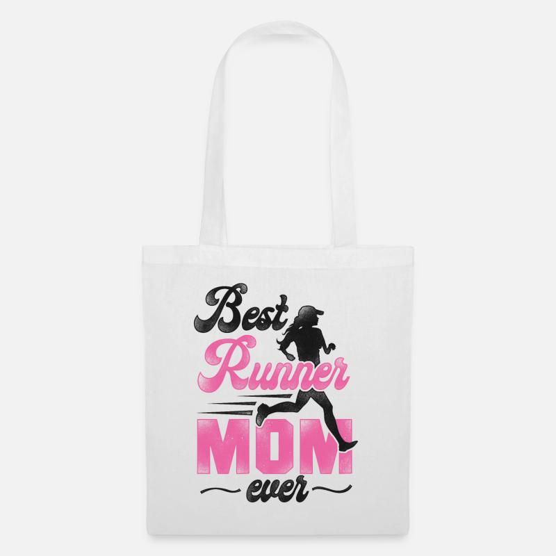 Running Runner Half Marathon Mom - Stoffbeutel - Weiß
