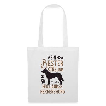 Hollandse Herdershond ist mein bester Freund - Stoffbeutel - Weiß - Vorne