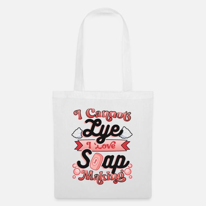 I Cannot Lye I Love Seifenherstellung. - Stoffbeutel - Weiß