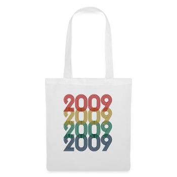Cool Retro 2009, 14 Jahre alt, 14. Geburtstag Teens - Stoffbeutel - Weiß - Vorne