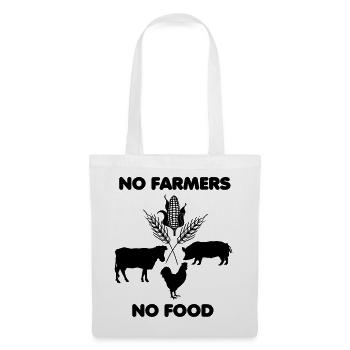 Farm products no farmer no food english - Tote Bag - white - Front
