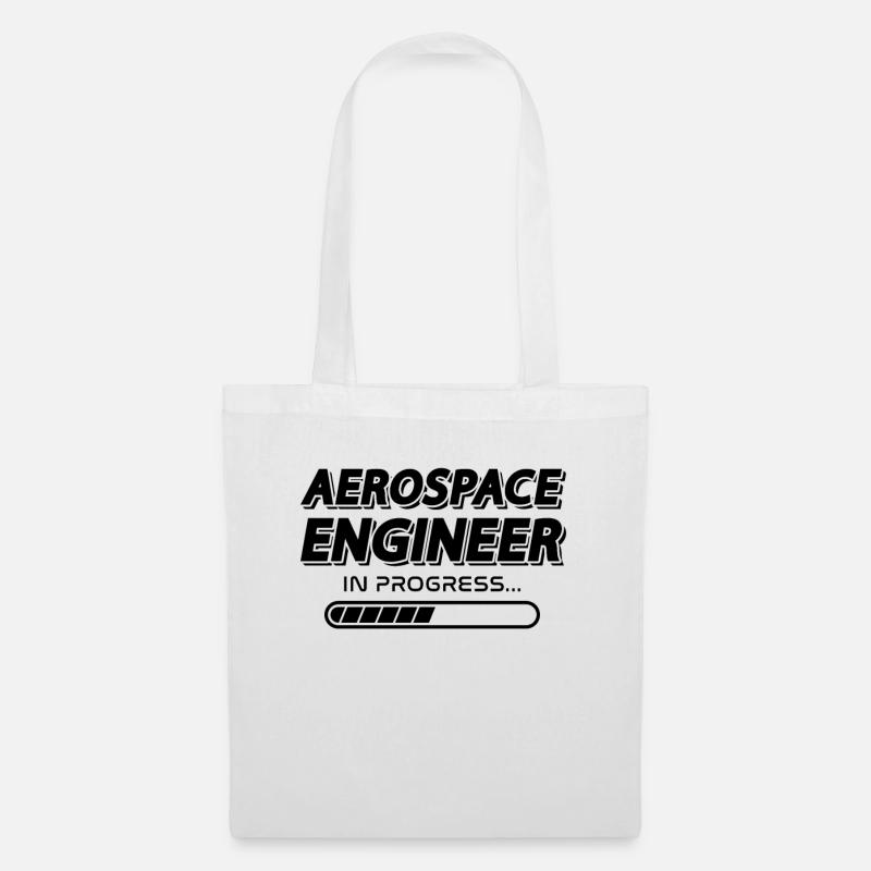 Space Aerospace Engineer In Progress Engineering - Stoffbeutel - Weiß