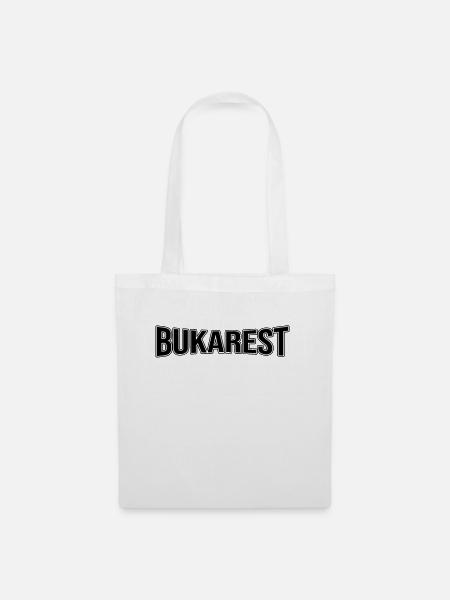 Bukarest - Stoffbeutel - Weiß