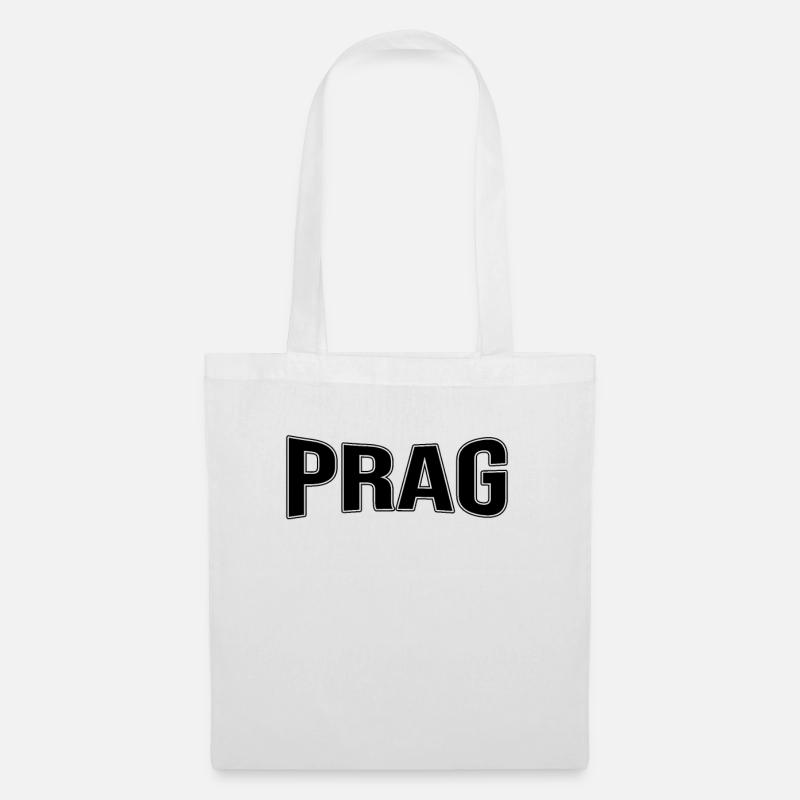 Prag - Stoffbeutel - Weiß