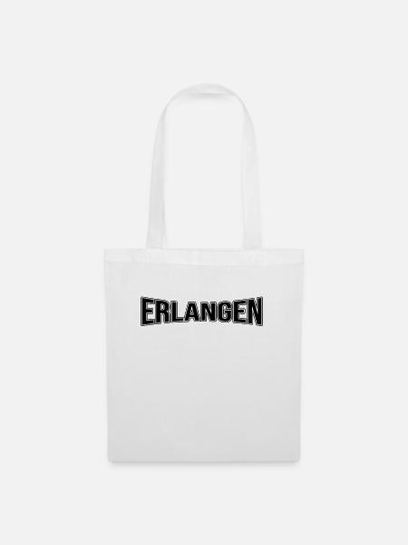 Erlangen - Stoffbeutel - Weiß