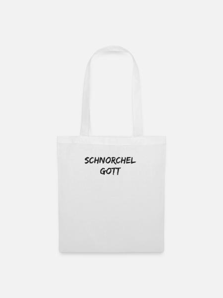 Tauchen - Schnorchel Gott - Stoffbeutel - Weiß