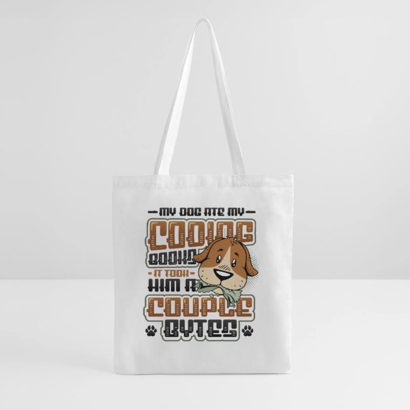 Hund Bytes Code Computer Witz Programmierung Stoffbeutel