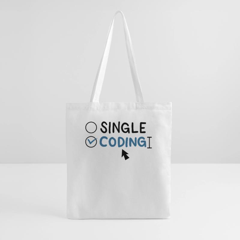 Programmierung Single Coding Software Engineer Stoffbeutel