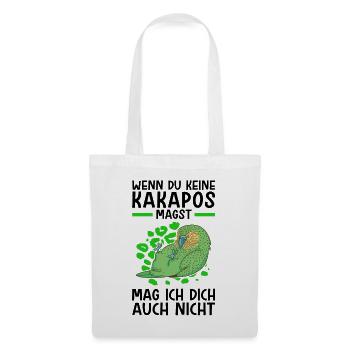 Kakapo nicht mögen flugunfähiger Papagei - Stoffbeutel - Weiß - Vorne