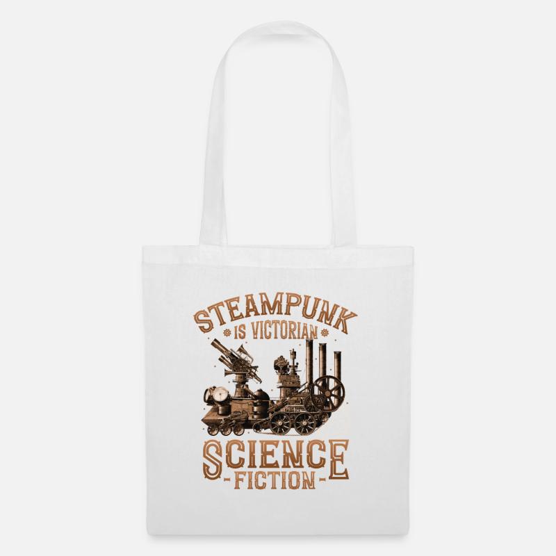 Steampunk Ist Viktorianische Science Fiction - Stoffbeutel - Weiß