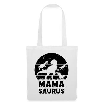 Mama Saurus Mama Dinosaur Family Mama Dino Mamasau - Tote Bag - white - Front