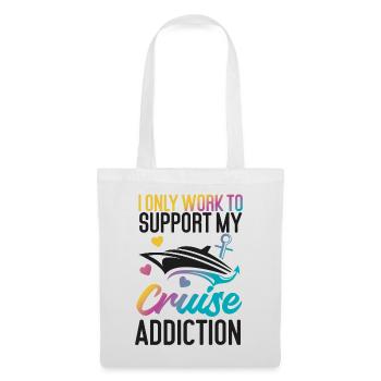 Cruise Ship Vacation I Only Work - Tote Bag - white - Front