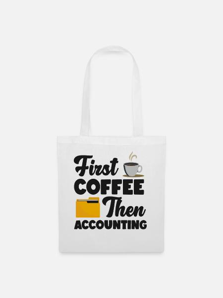 Accountant Bookkeeper Accounting - Stoffbeutel - Weiß