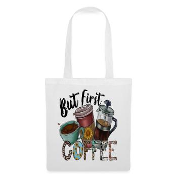 But First Coffee - Tote Bag - white - Front