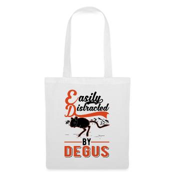 Easily distracted by Degus - Tote Bag - white - Front