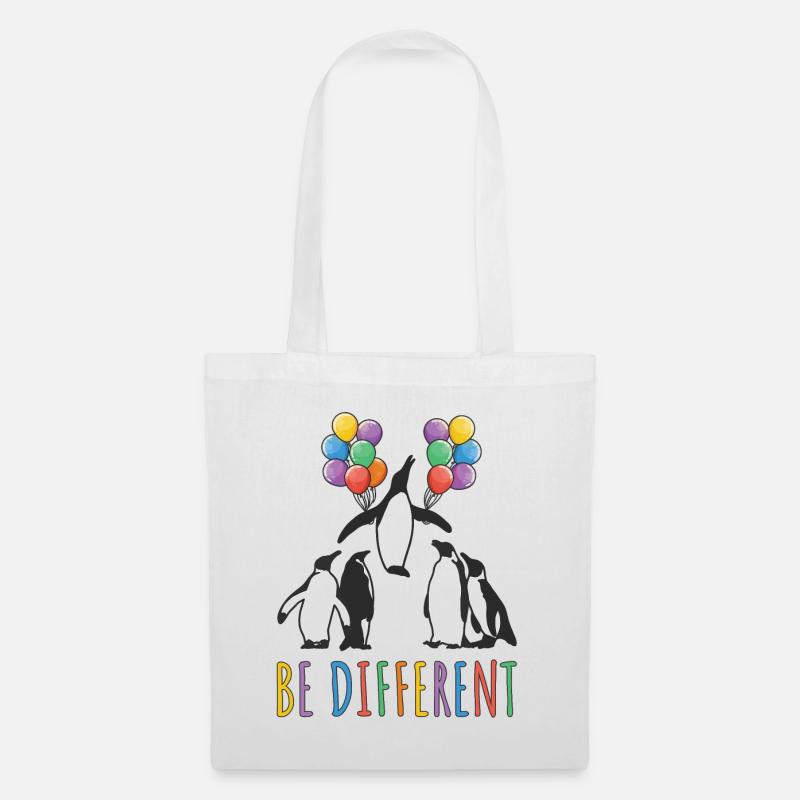 Penguin Be Different Motivation Creative People - Tote Bag - white