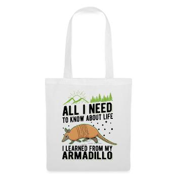 Armadillo Saying Armadillo - Tote Bag - white - Front