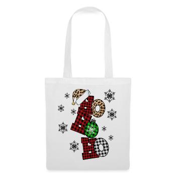 Noël Ho ho ho Vacances - Sac en tissu - blanc - Devant
