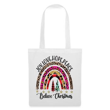 Joie Amour Espoir Paix Croire Noël - Sac en tissu - blanc - Devant