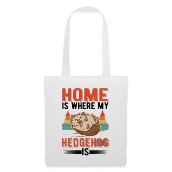 Home is where my hedgehog is - Tote Bag - white - Front