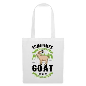 Chèvres Cadeau Chèvre Hôte Chèvre - Sac en tissu - blanc - Devant