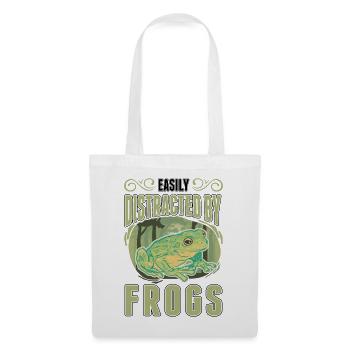 Facilement distrait par Frogs Frog - Sac en tissu - blanc - Devant