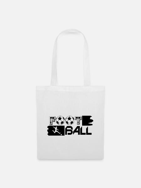 Fußball Jungen - Stoffbeutel - Weiß