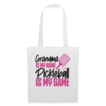 Pickleball Grand-mère Grand-mère est mon - Sac en tissu - blanc - Devant