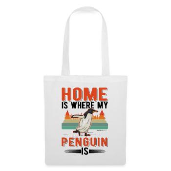 Home is where my penguin is - Tote Bag - white - Front