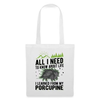 Porcupine Gift Porcupine - Tote Bag - white - Front