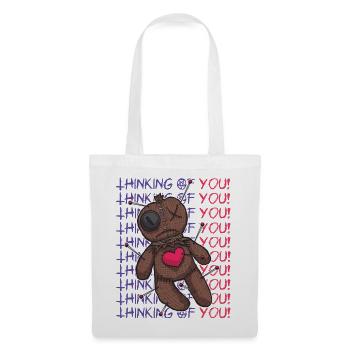 Funny Voodoo Doll I'm Thinking of You Witchcraft Gru - Tote Bag - white - Front
