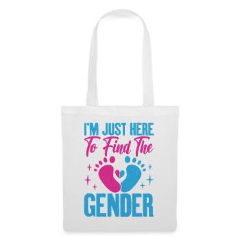 Je suis juste ici pour voir le graphique de grossesse - Sac en tissu - blanc - Devant