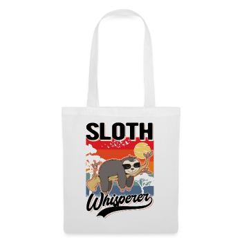 Faultier Flüsterer Sloth Whisperer - Tote Bag - white - Front