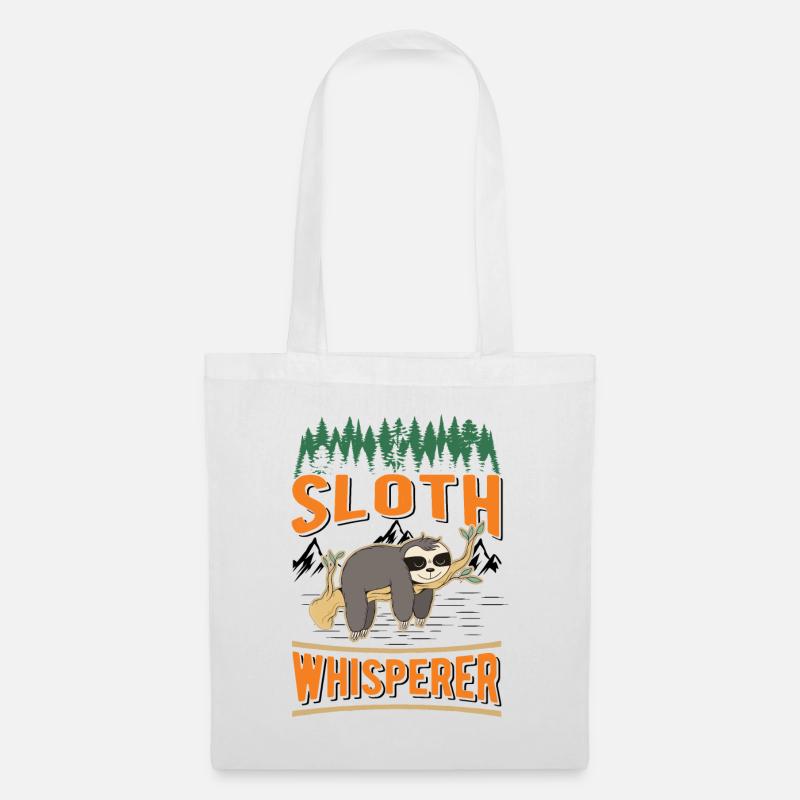 Faultier Flüsterer Sloth Whisperer - Stoffbeutel - Weiß