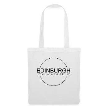 Citation d’Édimbourg - Sac en tissu - blanc - Devant